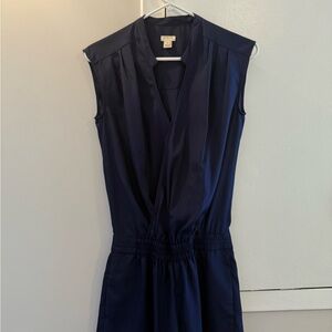 J. Crew Navy Midi Dress